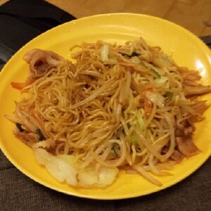 たっぷり野菜の！さっぱりめんつゆ焼きそば